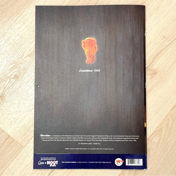 HOOTERS 2024 Monthly Coupon Calendar NWT - Picture 6 of 12